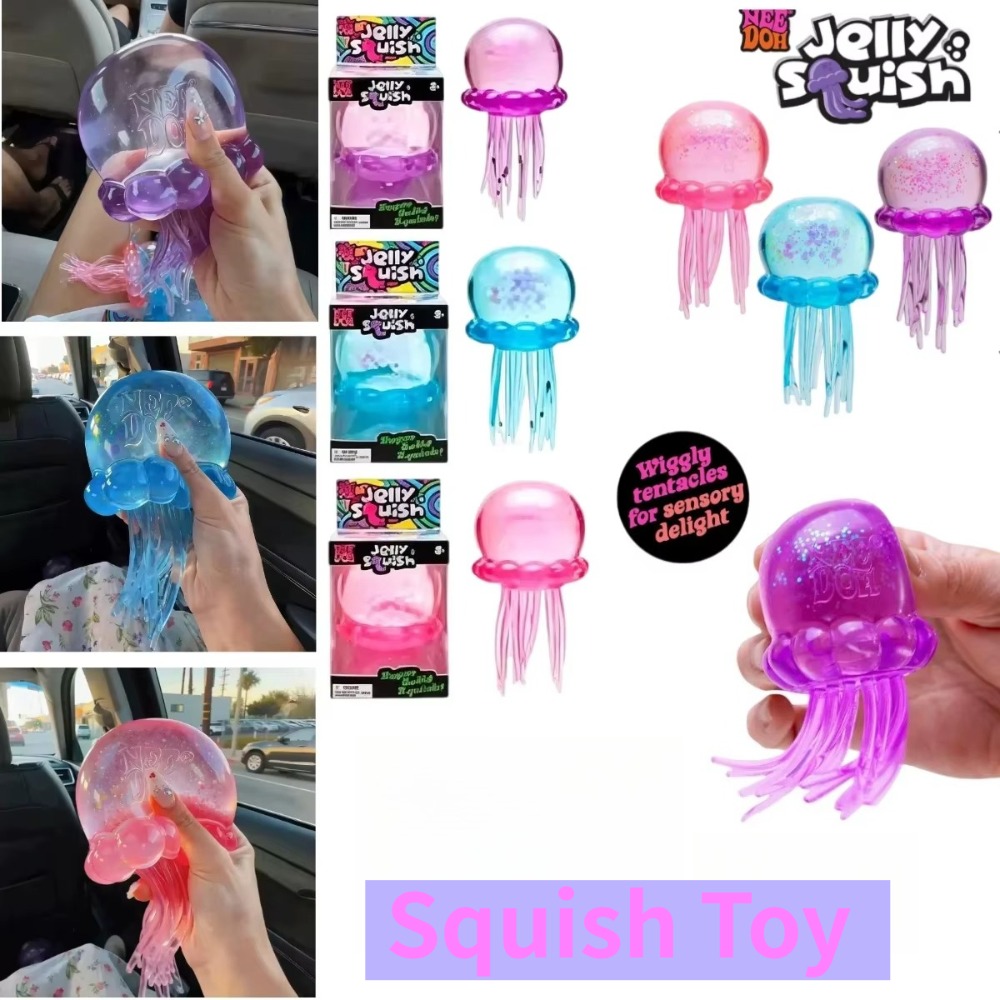 Fidget Cube Original - Schylling Nee Doh Quallen- & Würfel-Squish-Spielzeug,