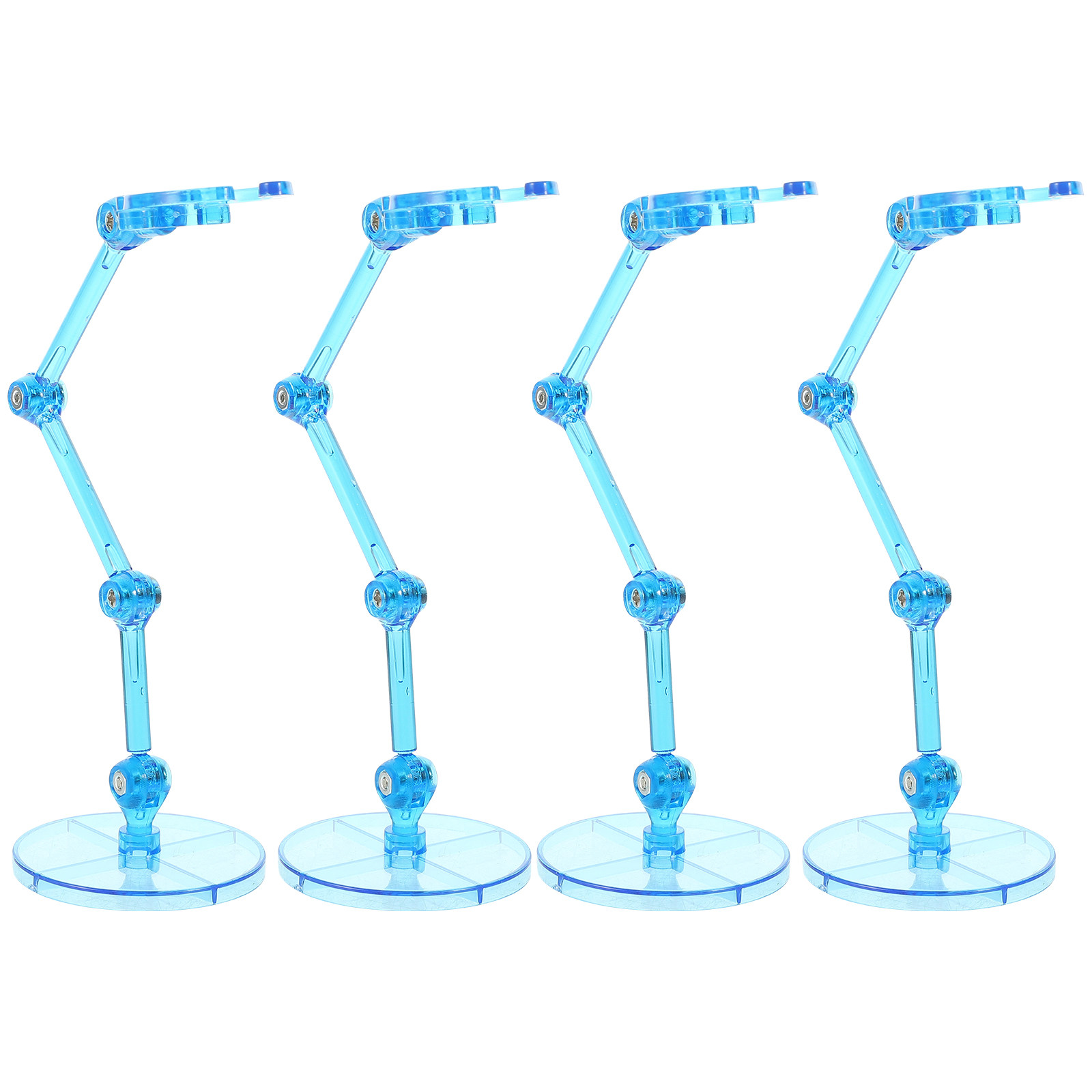 Action Figure Stand - 4 Stück Premium Kunststoff-Figurenhalter für Actionfiguren,