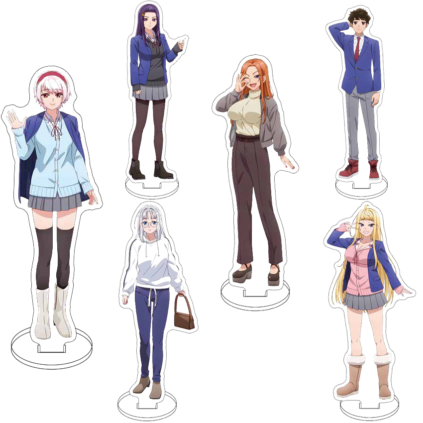 Figma Stand Set - 16CM Acryl-Figurenständer Anime Hokkaido Gals Are