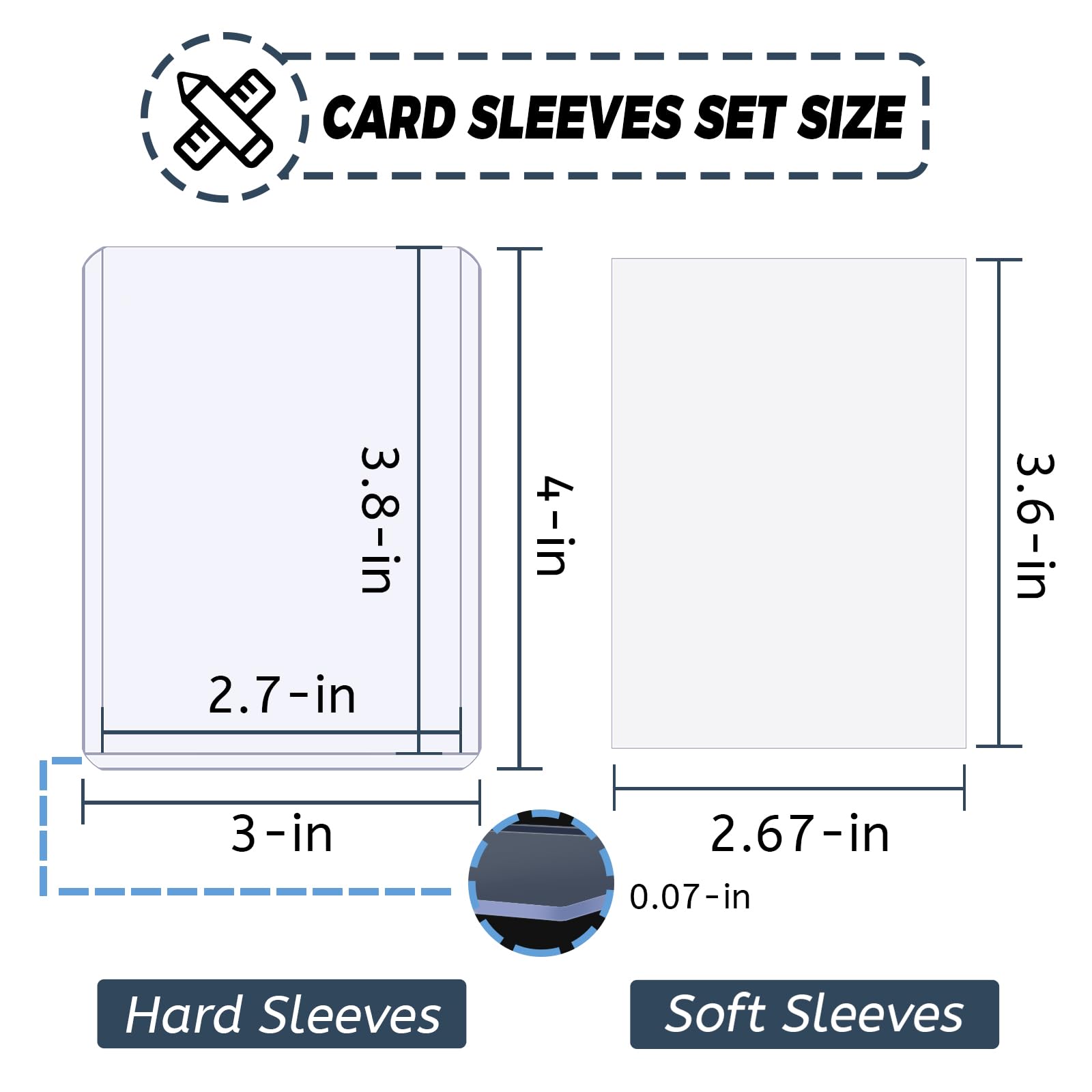 100-600 Stück Kartenhüllen, ha – Card Penny Sleeve Bewertung und Preis