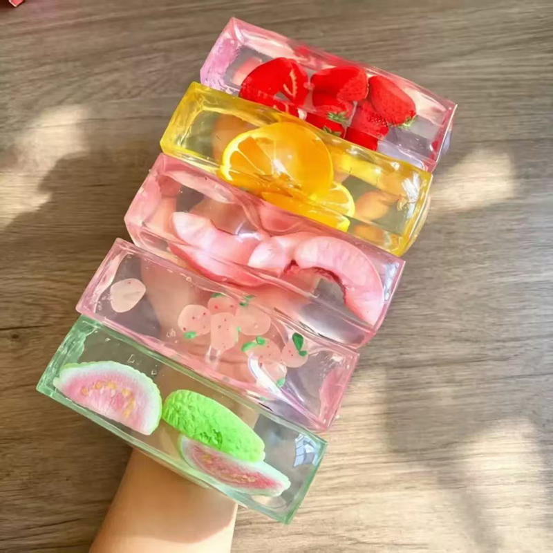 Kawaii Transparenter Obst-Eisw – Fidget Cube Original Bewertung und Preis