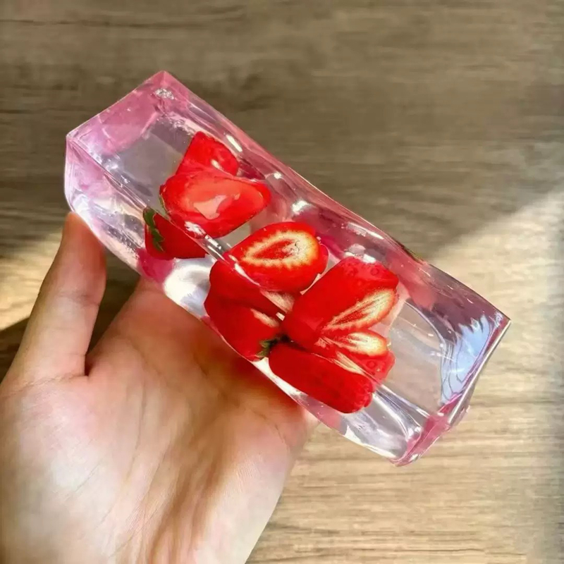 Kawaii Transparenter Obst-Eisw – Fidget Cube Original Bewertung und Preis